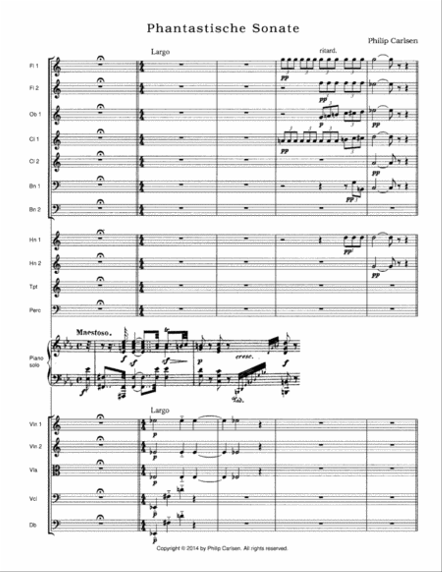 [Carlsen] Phantastische Sonate Chamber Orchestra scores gallery preview page 5