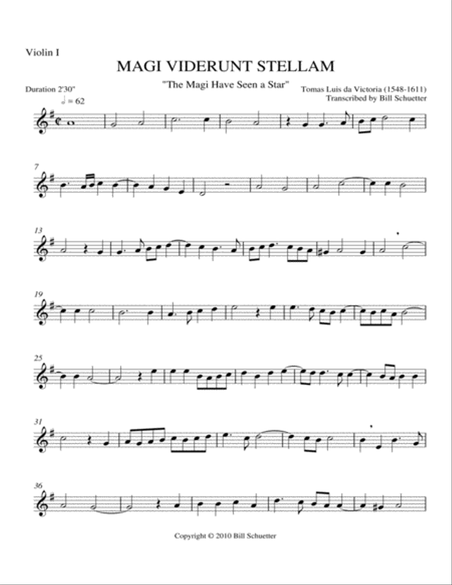 Magi Viderunt Stellam Magi Viderunt Stellam String Quartet scores gallery preview page 3