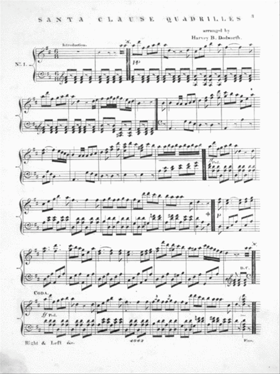 Santa Claus' Quadrilles Piano Solo scores gallery preview page 2