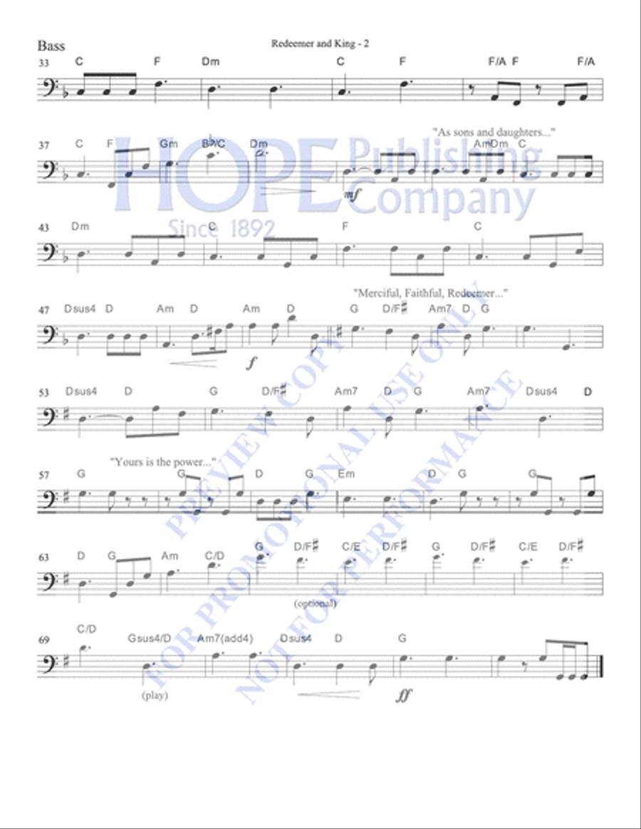 Redeemer and King Redeemer and King Choir scores gallery preview page 5