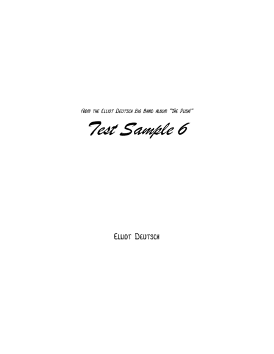 Test Sample 6 Jazz Ensemble scores gallery preview page 1
