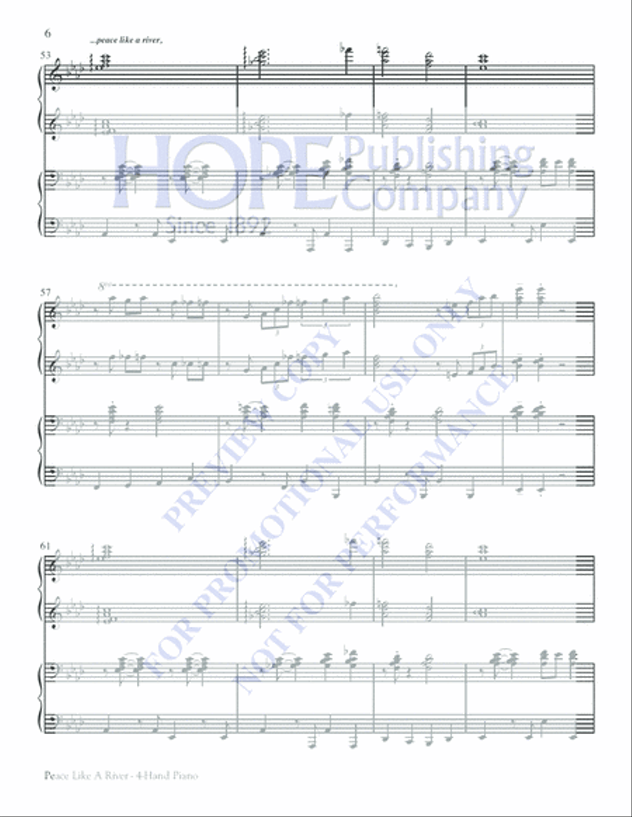 Peace Like a River Peace Like a River Choir scores gallery preview page 6