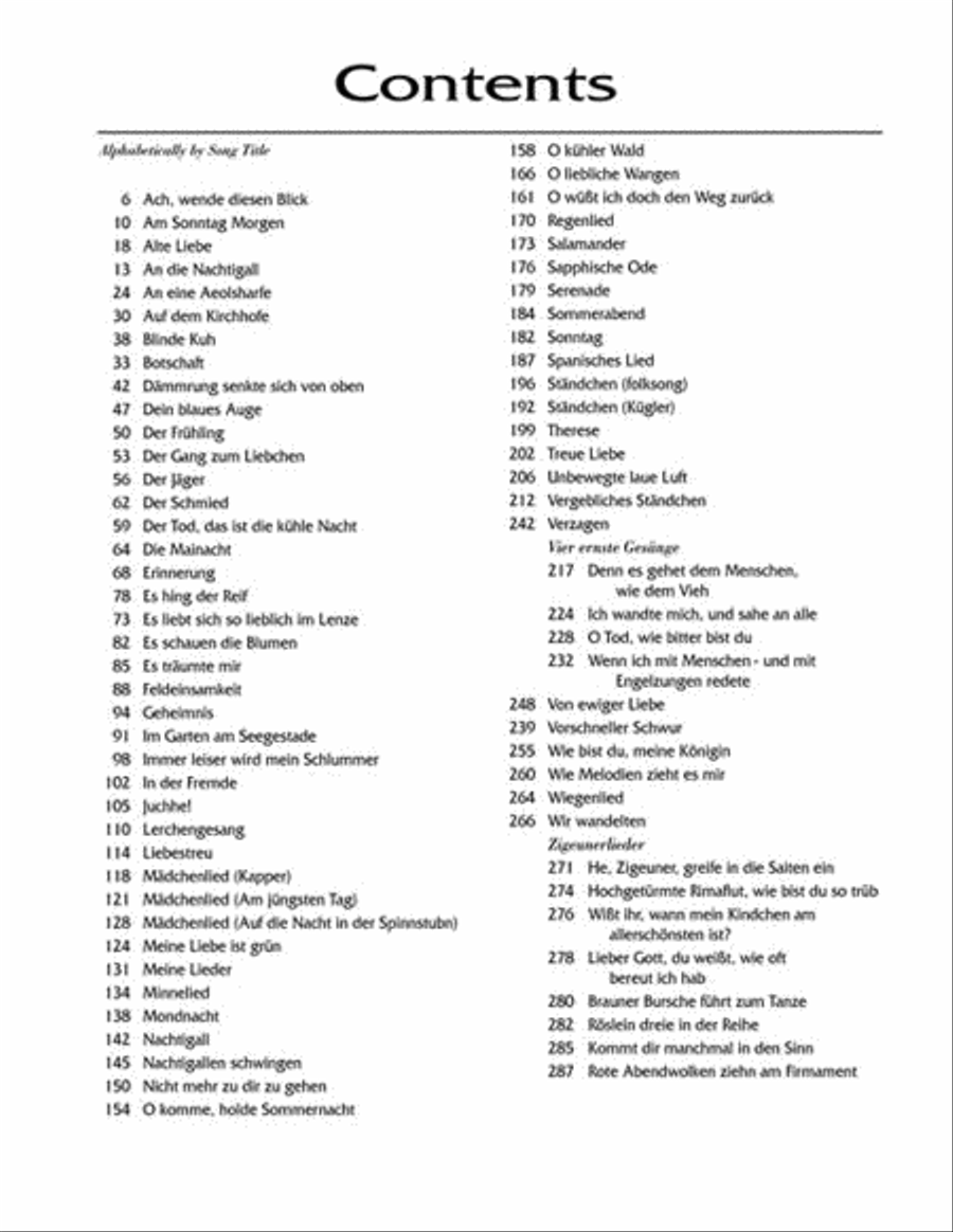 Johannes Brahms: 75 Songs Low Voice scores gallery preview page 3