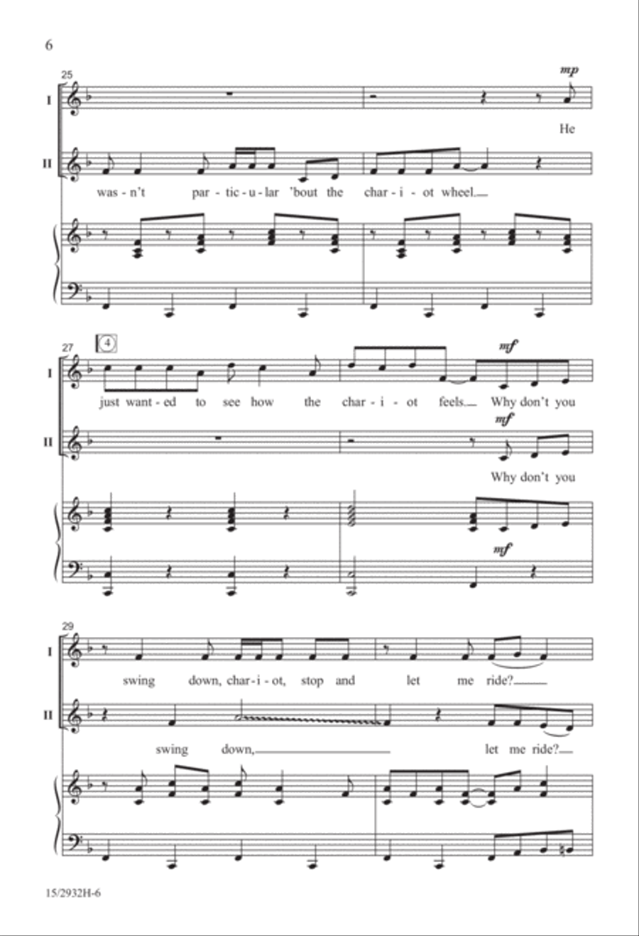 Swing Down, Ezekiel! 2-Part scores gallery preview page 7
