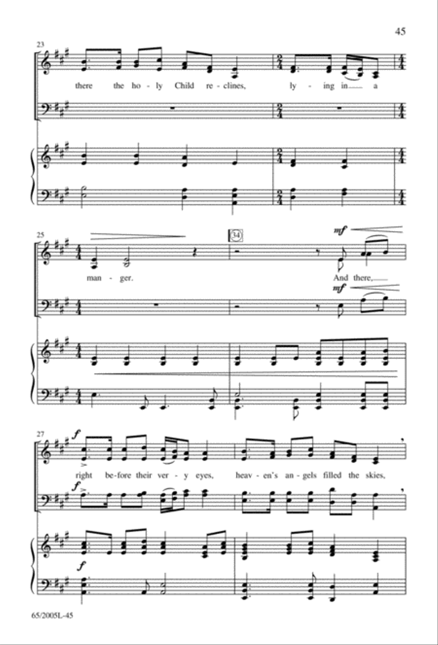 I Hear the Prophet Callin' 4-Part scores gallery preview page 46