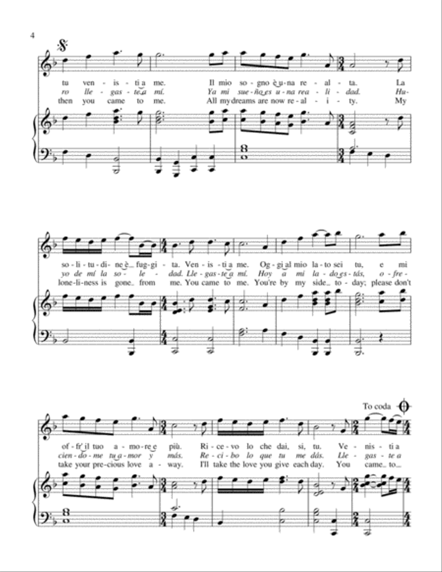 VENISTI A ME Tenor Voice scores gallery preview page 4