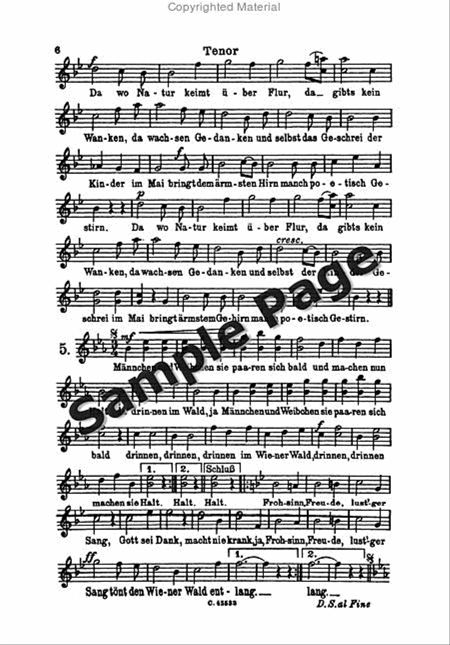 Wiener Wald Op. 325 Choir scores gallery preview page 7