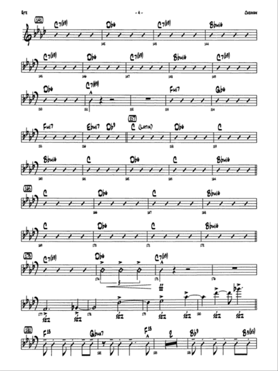 Caravan: Guitar Caravan: Guitar Jazz Ensemble scores gallery preview page 4