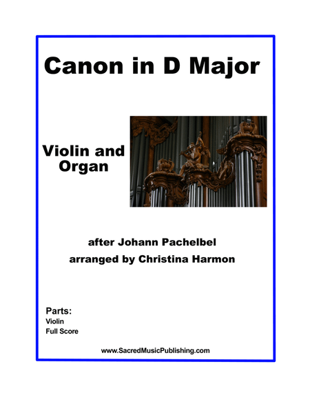 Canon in D Major for Violin and Organ image number null