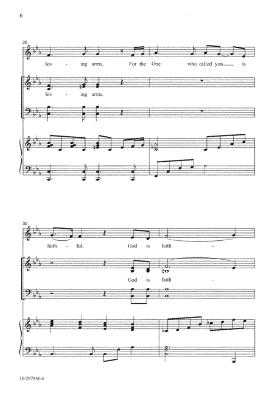 God Is Faithful 4-Part scores gallery preview page 7