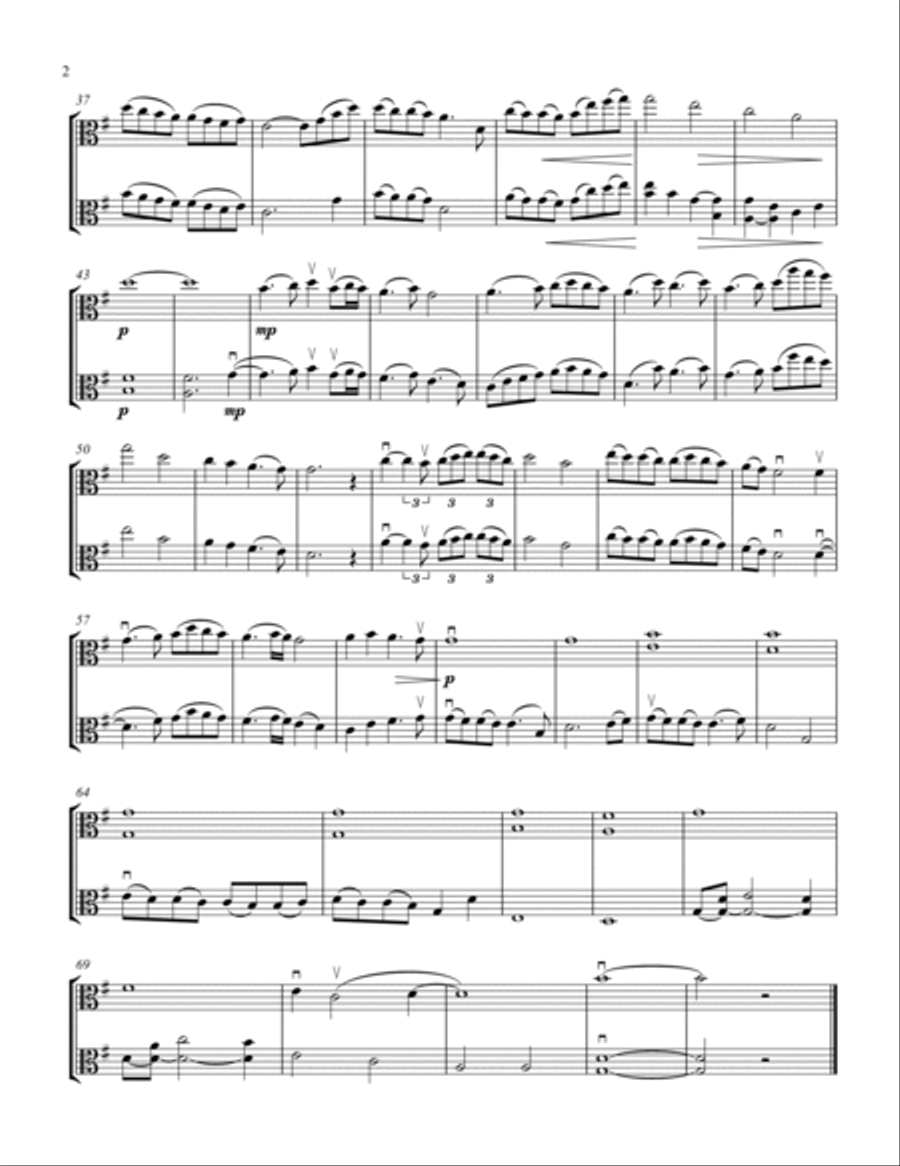In the Bleak Midwinter In the Bleak Midwinter String Duet scores gallery preview page 3
