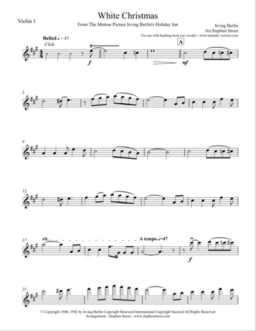 White Christmas String Quartet scores gallery preview page 4