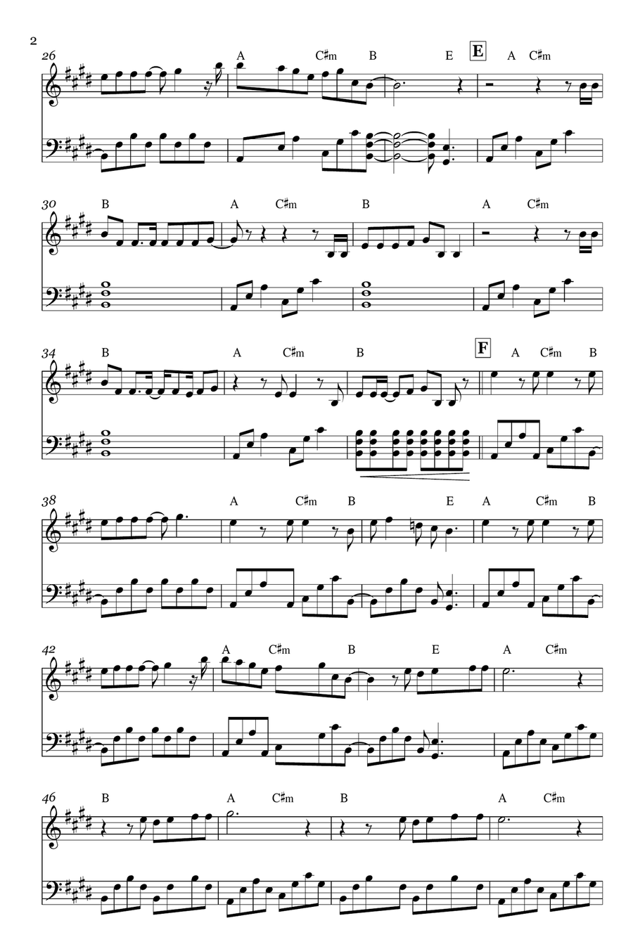 My Universe Piano Solo scores gallery preview page 2