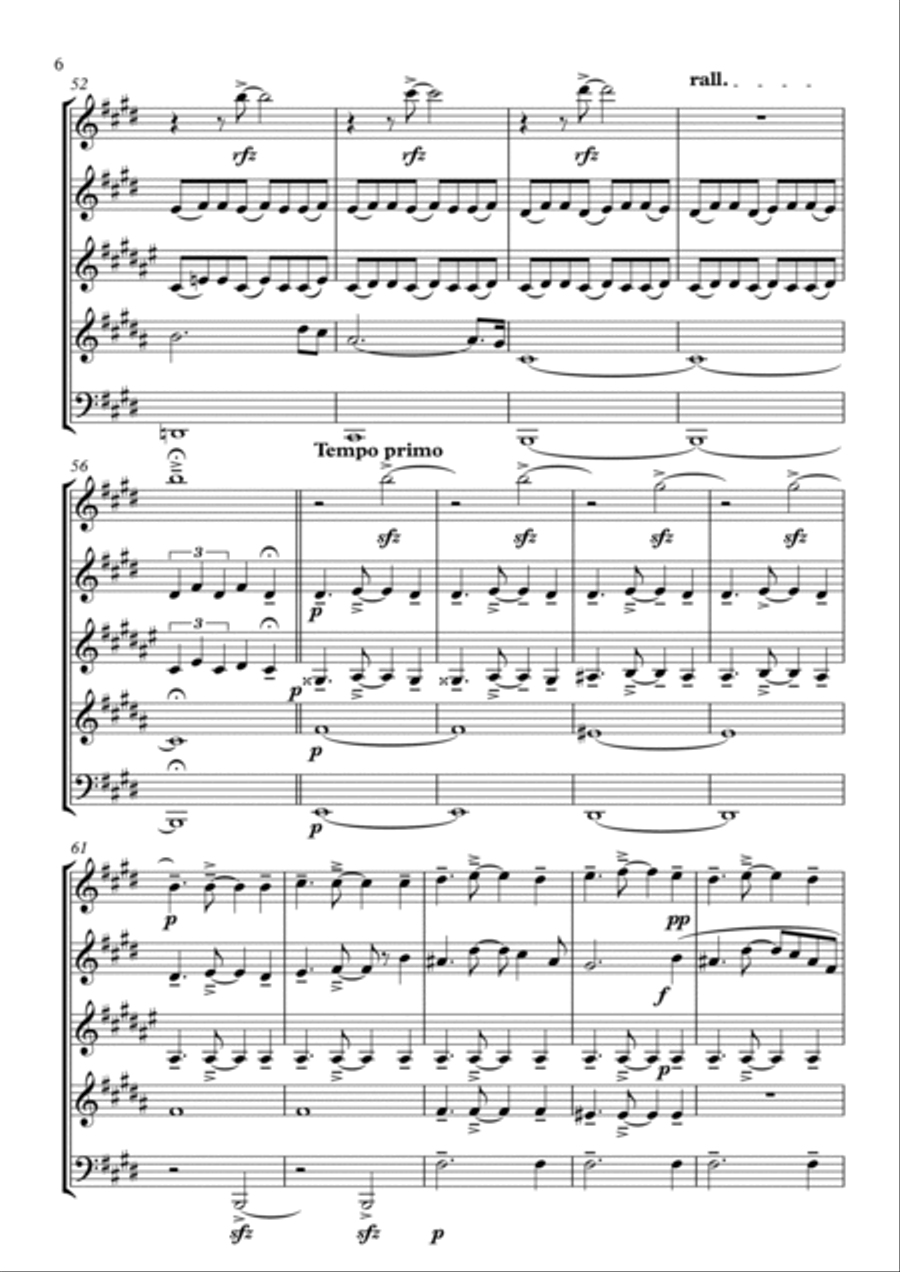 The Legend of Caboclo Woodwind Quintet scores gallery preview page 6