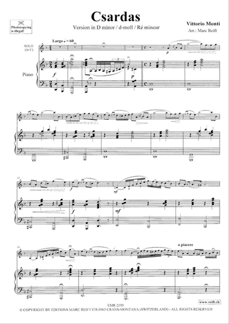 Csardas Bassoon Solo scores gallery preview page 4