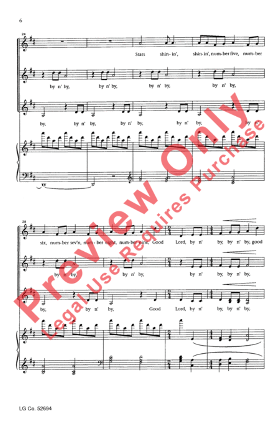 By n' By Women's Choir scores gallery preview page 5
