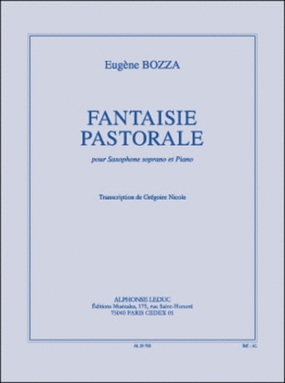 Book cover for Fantaisie Pastorale Op 37 Arr Nicole Sop Sax/pno