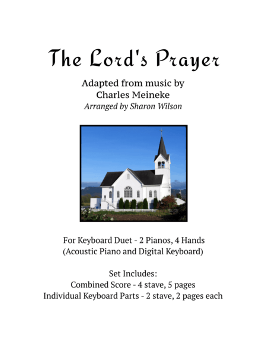 The Lord's Prayer (2 Pianos, 4 Hands Duet) 2 Pianos, 4-Hands scores gallery preview page 1