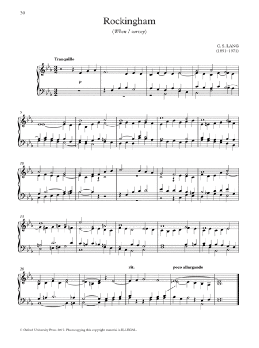 Oxford Book of Lent and Easter Organ Music for Manuals Organ Solo scores gallery preview page 30