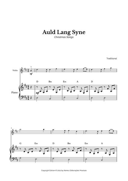 Auld Lang Syne for Easy Violin and Piano image number null