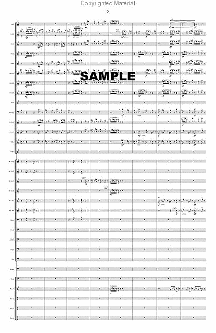 The Thunderbirds Concert Band scores gallery preview page 3