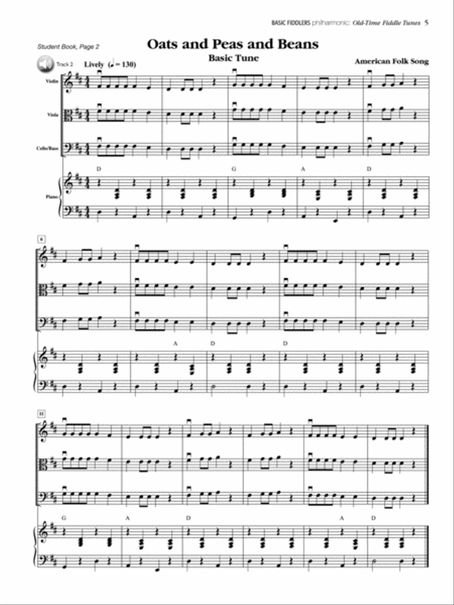Basic Fiddlers Philharmonic Old-Time Fiddle Tunes String Orchestra scores gallery preview page 3