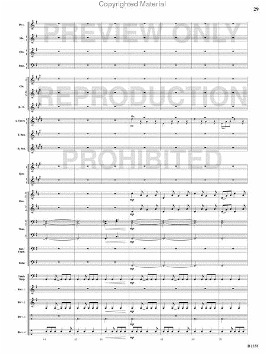 Three Celtic Dances Concert Band scores gallery preview page 28