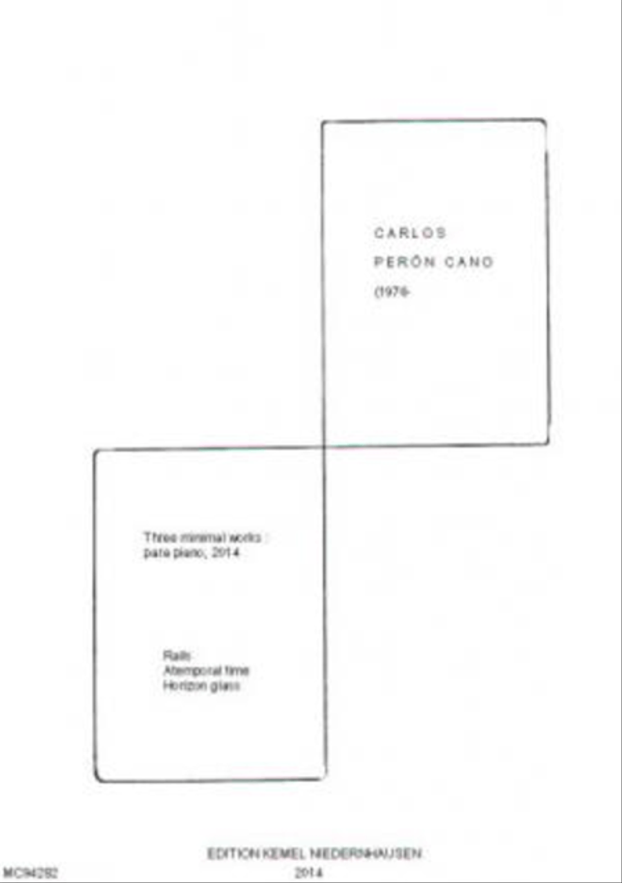 Three minimal works Piano Solo scores gallery preview page 1