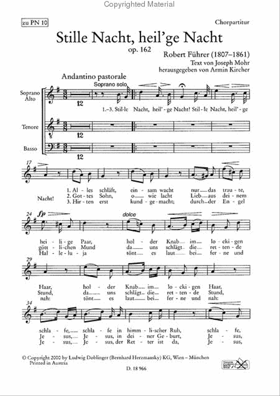 Stille Nacht, heil'ge Nacht Choir scores gallery preview page 2
