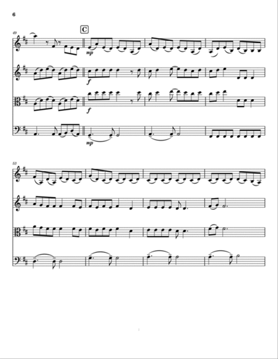 Love Story String Trio scores gallery preview page 6