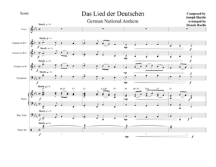 Book cover for Das Lied der Deutschen (German National Anthem) - Oktoberfest