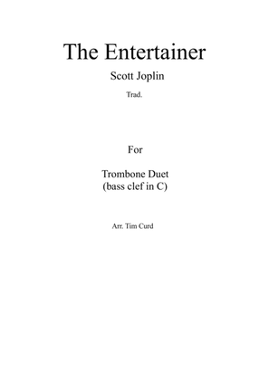 Book cover for The Entertainer. Trombone Duet