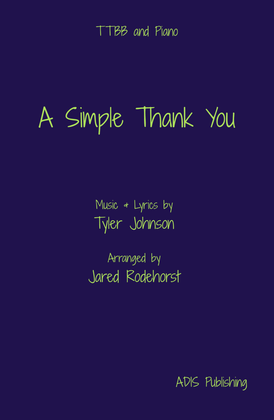 A Simple Thank You - TTBB