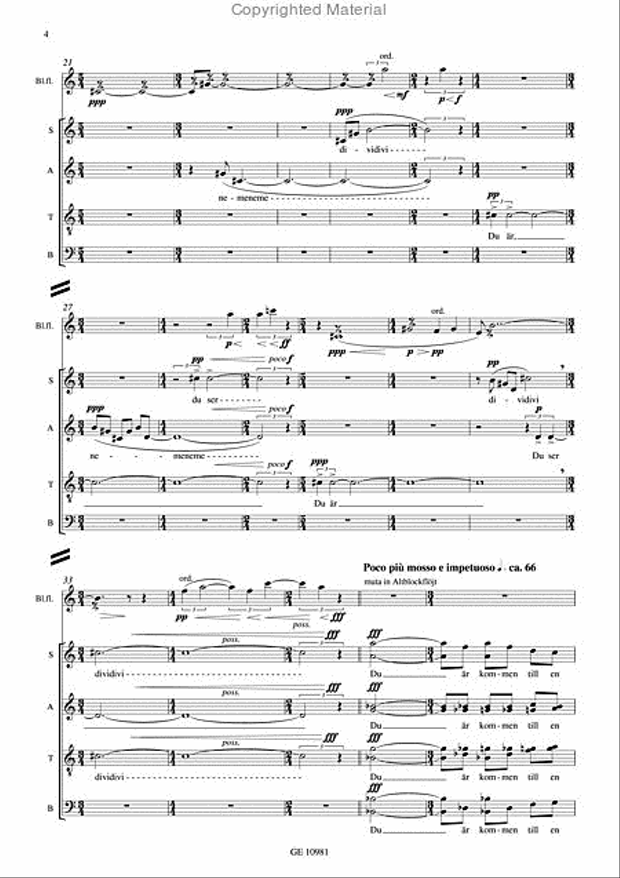 Nemesis divina - svenska/swedish SSAATTBB scores gallery preview page 3