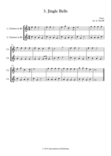 12 Easy Christmas Duets for Clarinet (crossing the break) image number null