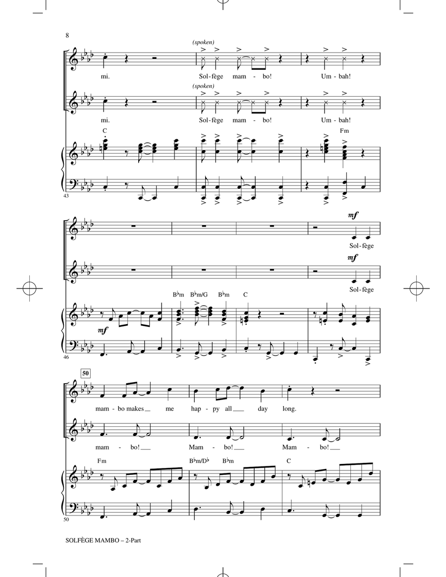 Solfege Mambo Solfege Mambo 2-Part scores gallery preview page 6