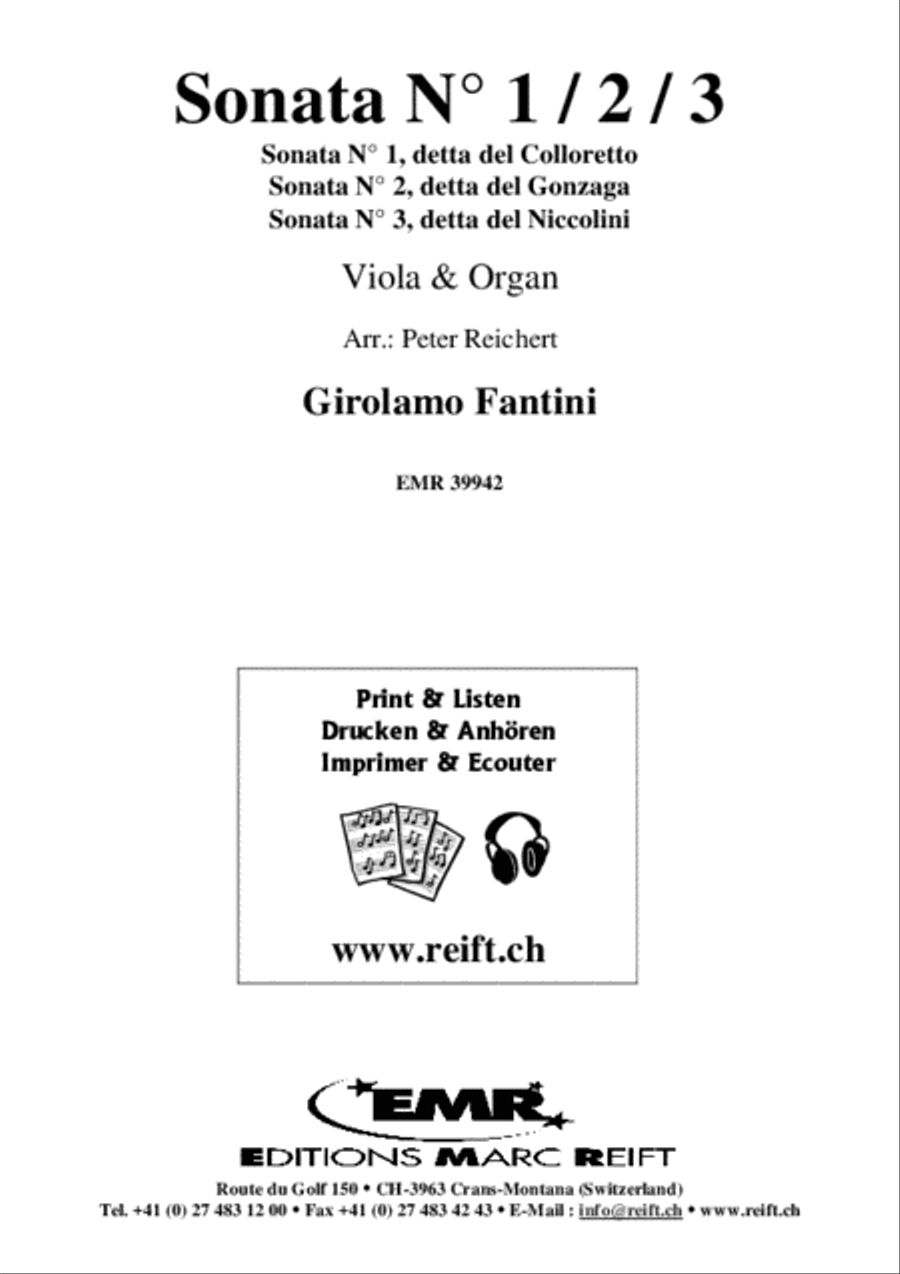 Sonata No. 1 / 2 / 3 Viola scores gallery preview page 2