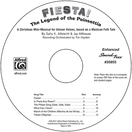 Fiesta! The Legend of the Poinsettia - SoundTrax CD (CD only) image number null