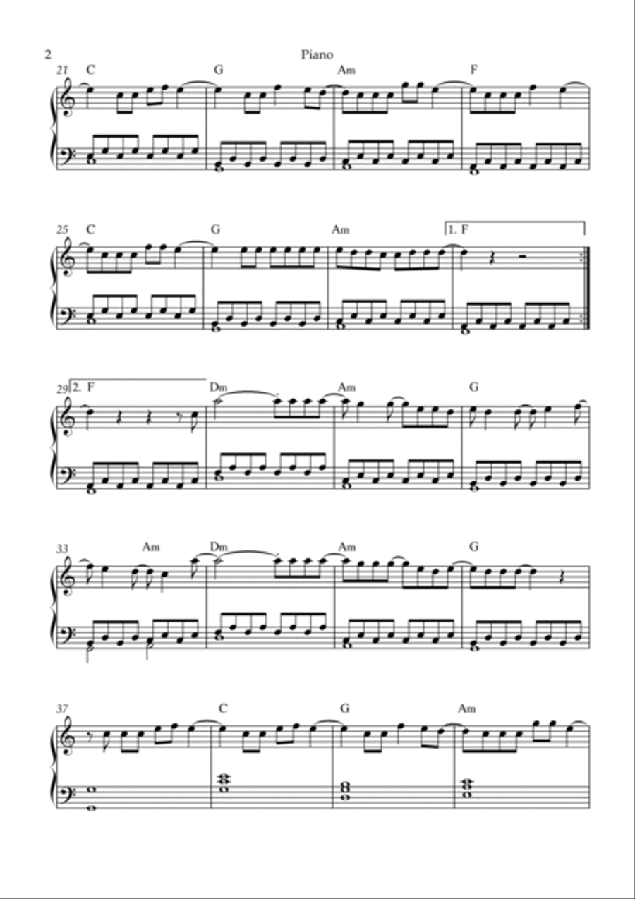 Someone You Loved Someone You Loved Piano Solo scores gallery preview page 2