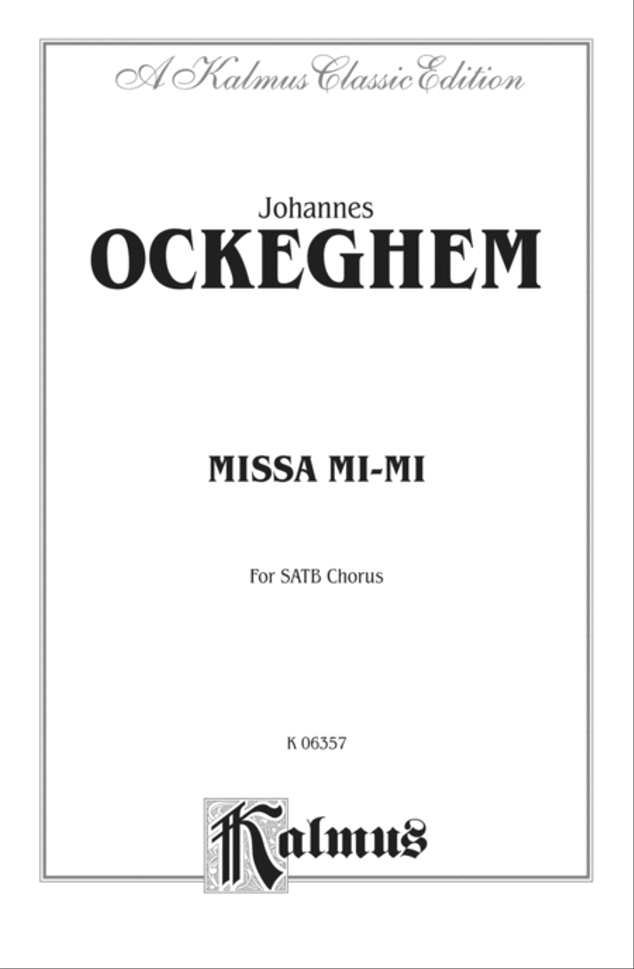 Missa Mi-Mi 4-Part scores gallery preview page 2
