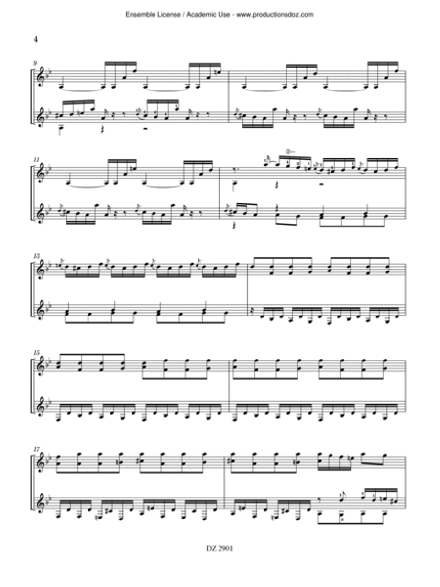 Sonata K. 12 / L. 489 Classical Guitar scores gallery preview page 4