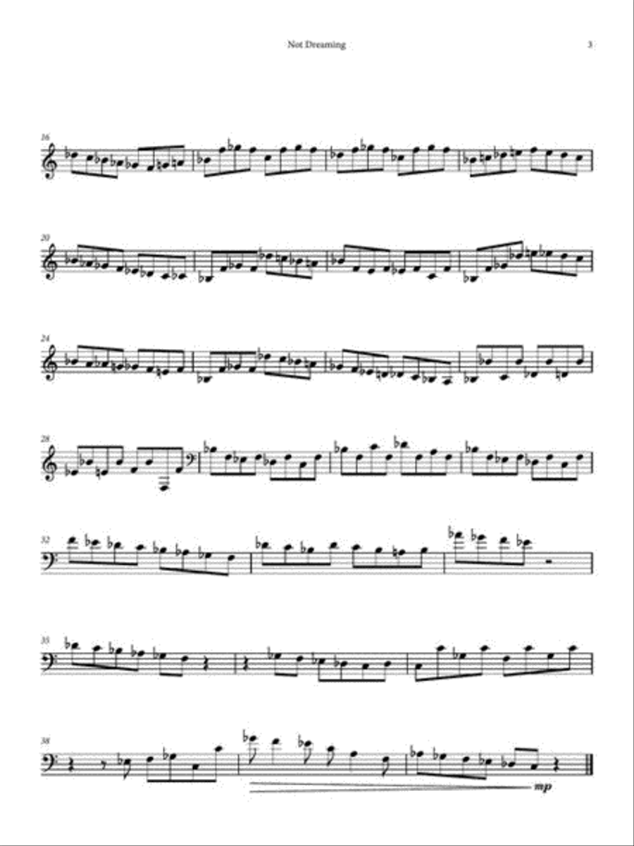 The Not-Doings of an Insomniac Double Bass scores gallery preview page 4
