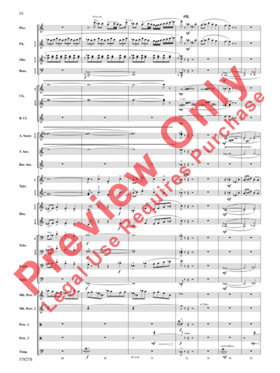The Winged Stallion Concert Band scores gallery preview page 15