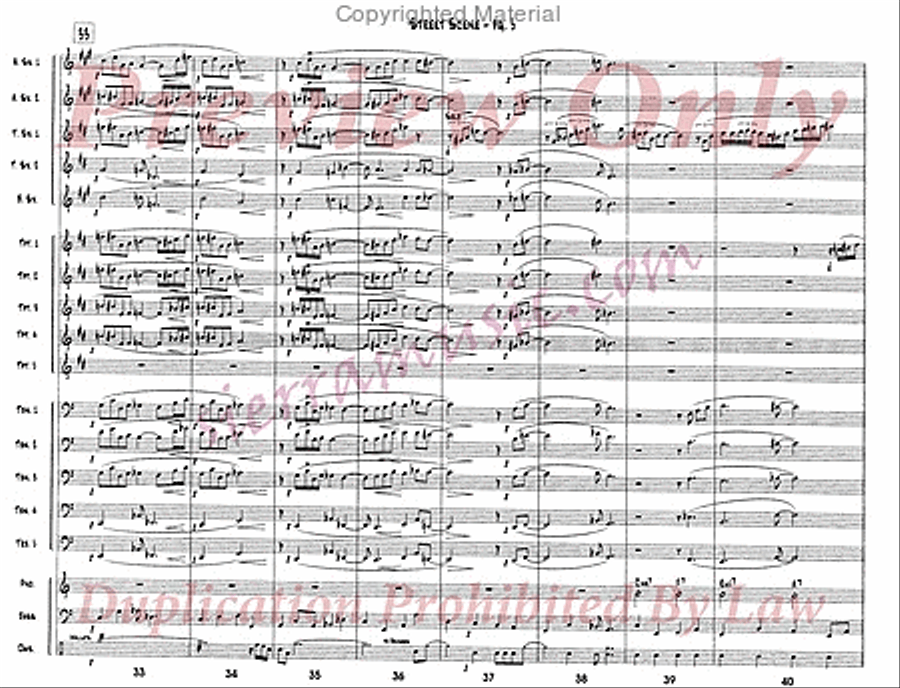 Street Scene Street Scene Jazz Ensemble scores gallery preview page 6