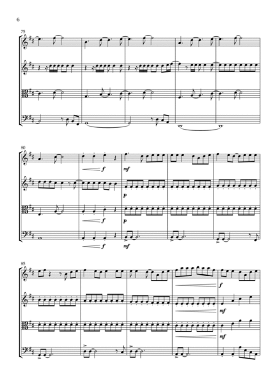 Shivers String Quartet scores gallery preview page 6