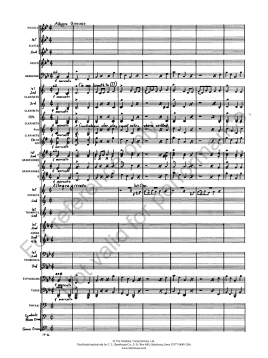 Marche Militaire Francaise Concert Band scores gallery preview page 4