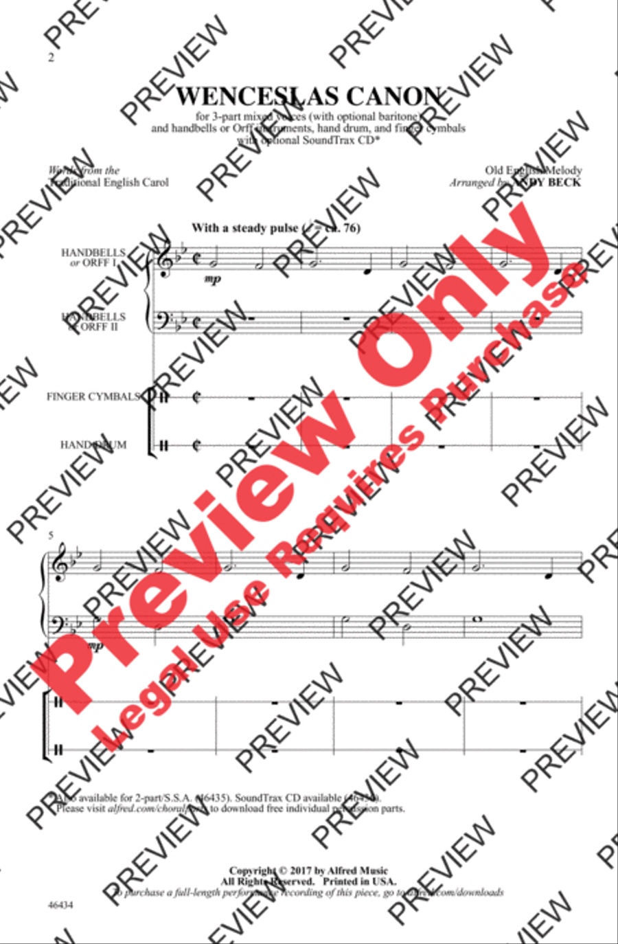 Wenceslas Canon Wenceslas Canon 3-Part scores gallery preview page 2