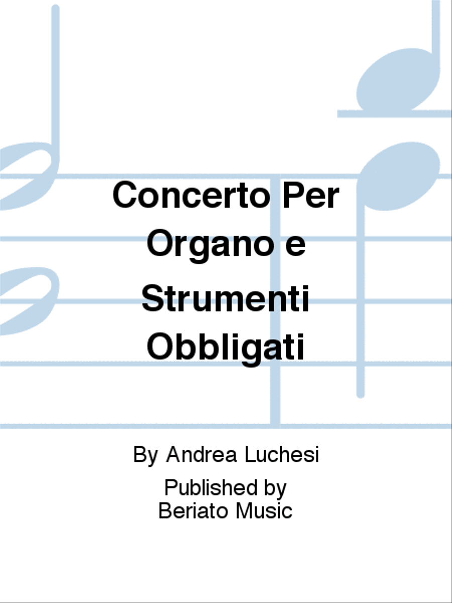 Concerto Per Organo e Strumenti Obbligati Orchestra scores gallery preview page 1