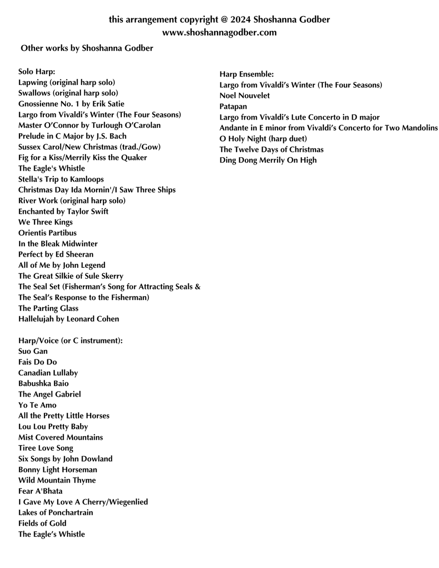 Young And Beautiful Young And Beautiful Celtic Harp scores gallery preview page 2