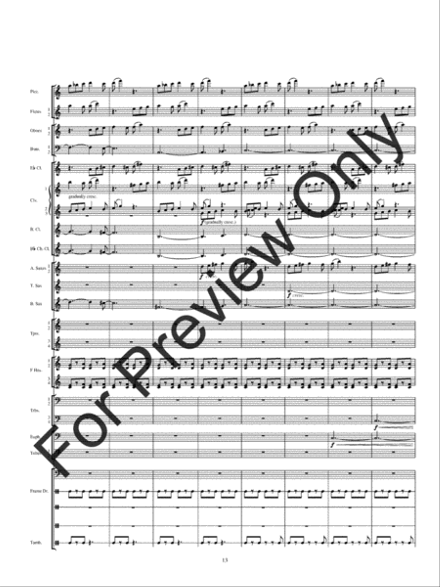 Kirkpatrick Fanfare (Score) Concert Band scores gallery preview page 16